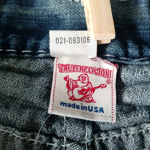 TRUE RELIGION Mens Denim Blue Jeans Size 32 - Picture 11 of 15